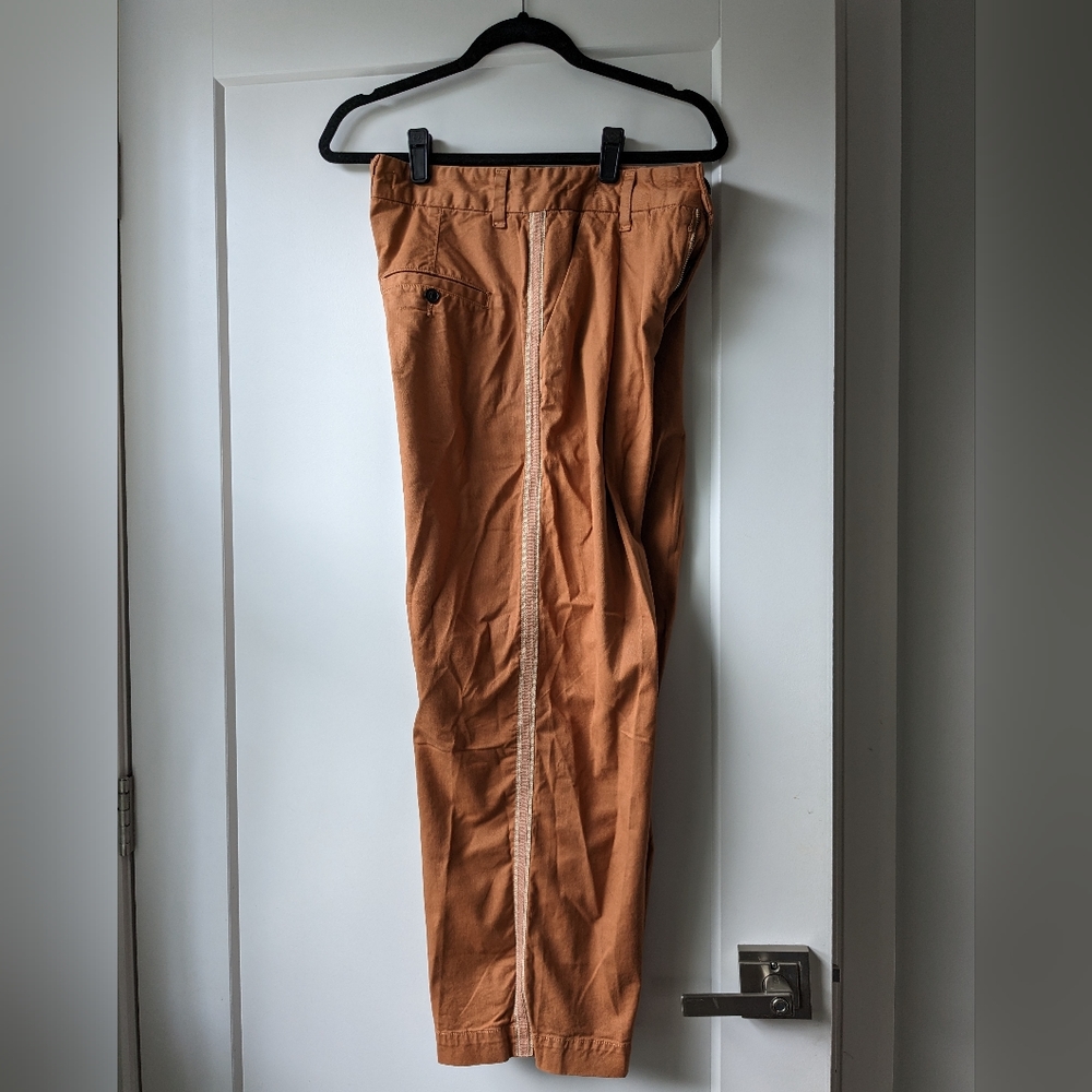 Cropped Wide Leg Tuxedo Striped Pants